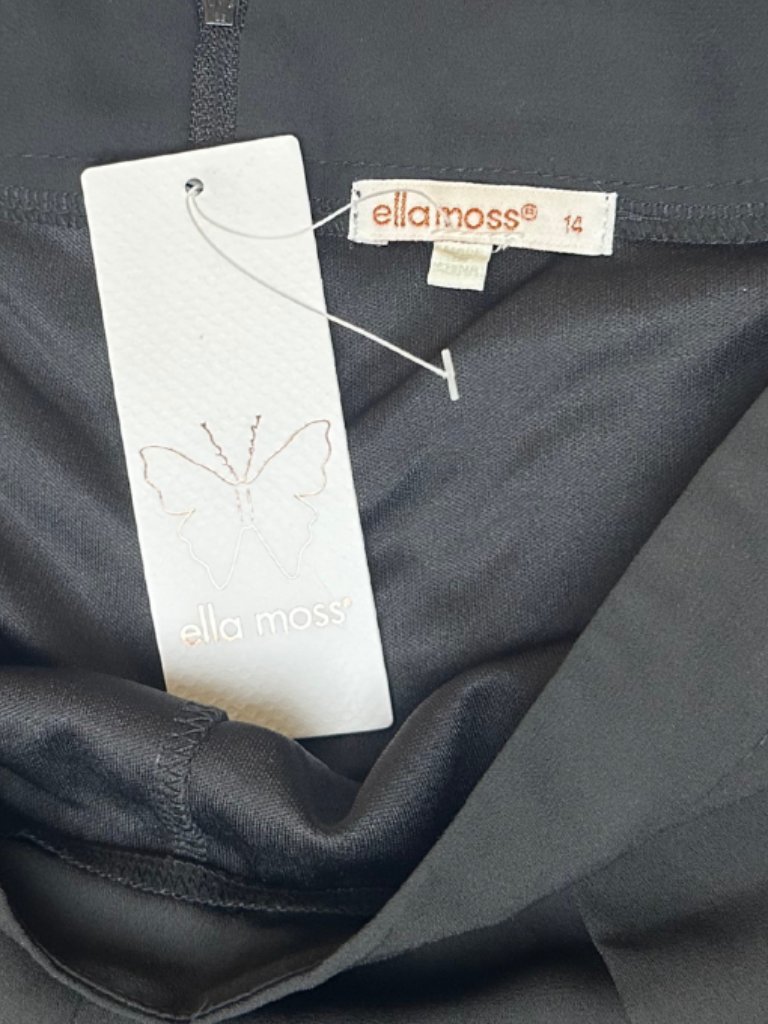 Ella Moss Black Dress Shorts Girls 14 Nwt Draped Flowy Dressy Shorts — image 7 of 7